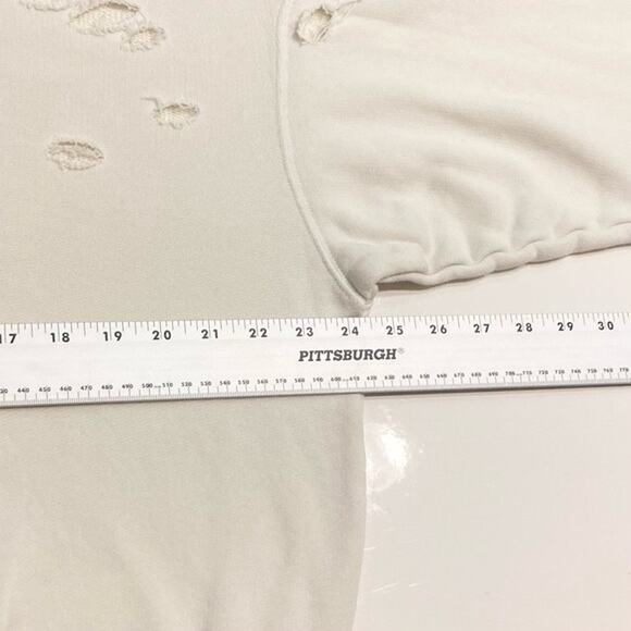 NWOT R13 FTS Sweatshirt XS Oversized Ecru/White Colorful-Graphic Distressed - Picture 8 of 10